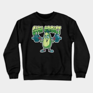 Gym Addict Zucchini Working out with weights Crewneck Sweatshirt